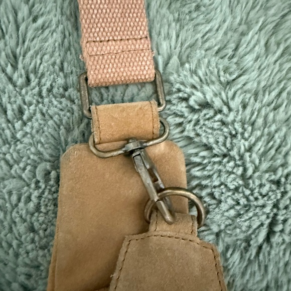 Free People “Hudson” Tan Suede Sling/Crossbody Bag - Picture 2 of 9